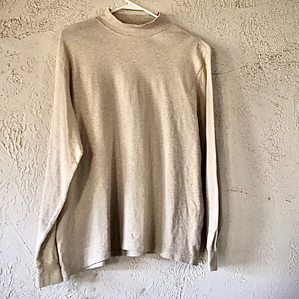 Men’s beige turtleneck Shirt